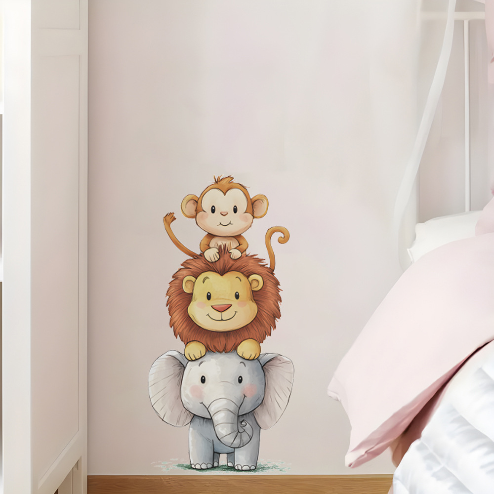Baby Nursery Decor Boy - Cute Forest Animals Wall Stickers for