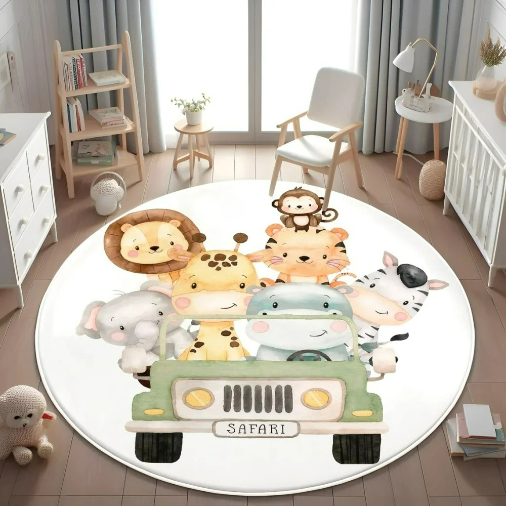 Baby Nursery Game - Wild Safari Animal Floor Mat Giraffe
