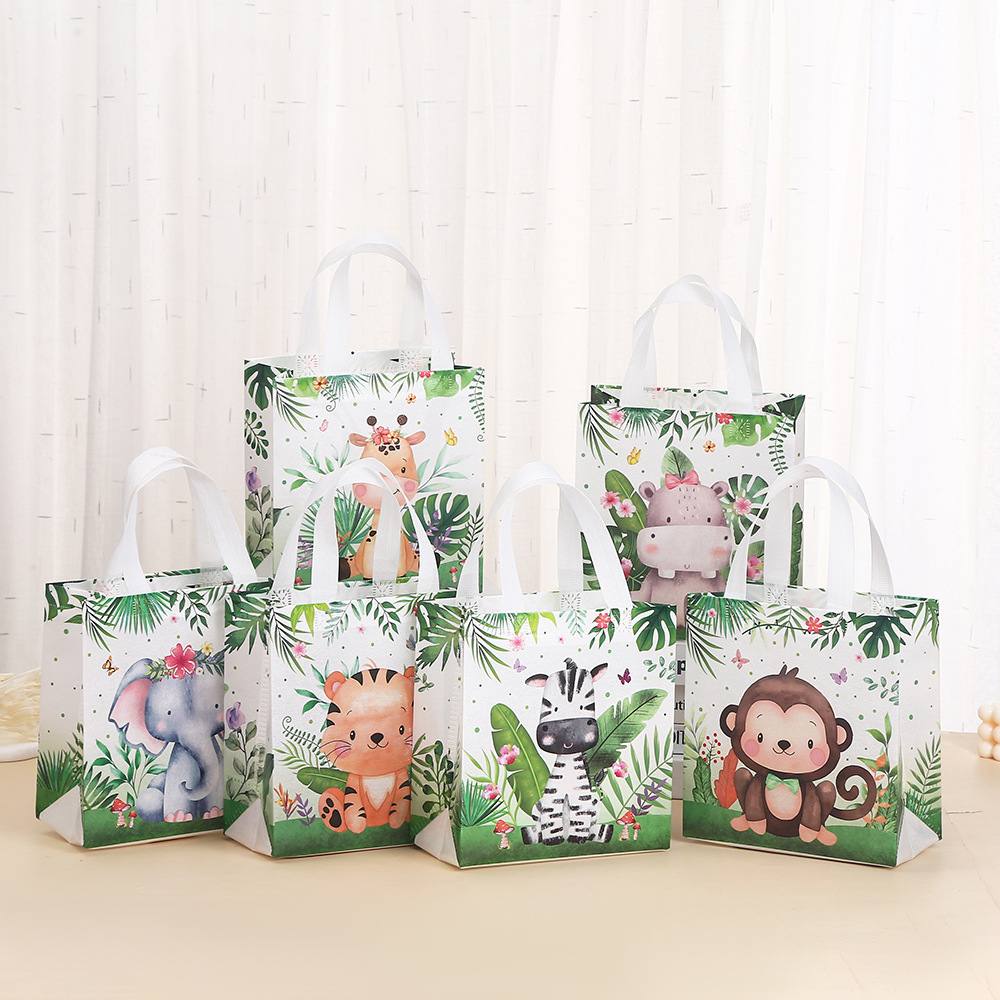 Baby Nursery Jungle Theme - Jungle Animal Party Favor Bags Non
