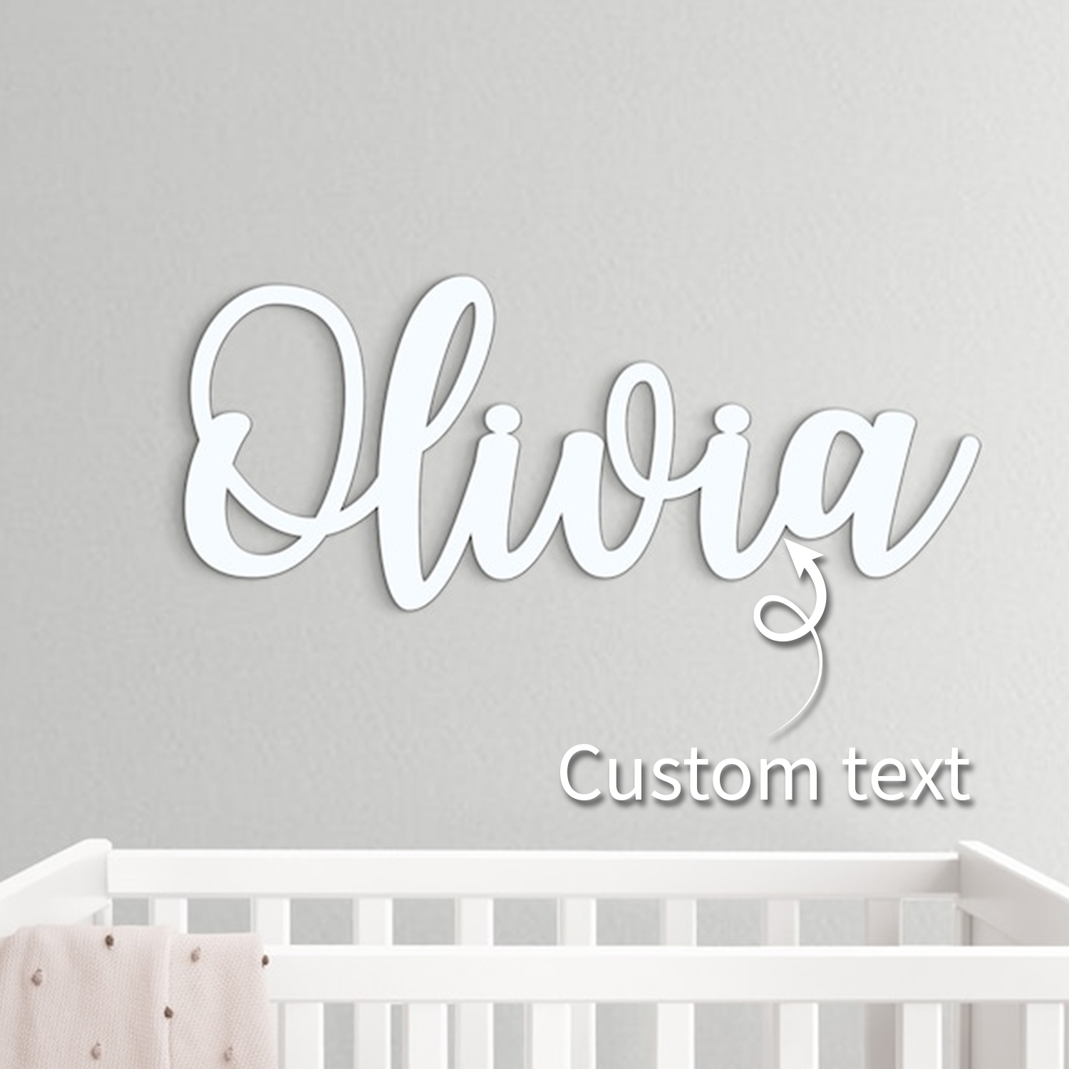Baby Nursery Decor Boy - 1pc Custom Wooden Name Sign,Customized Gifts,Decorative