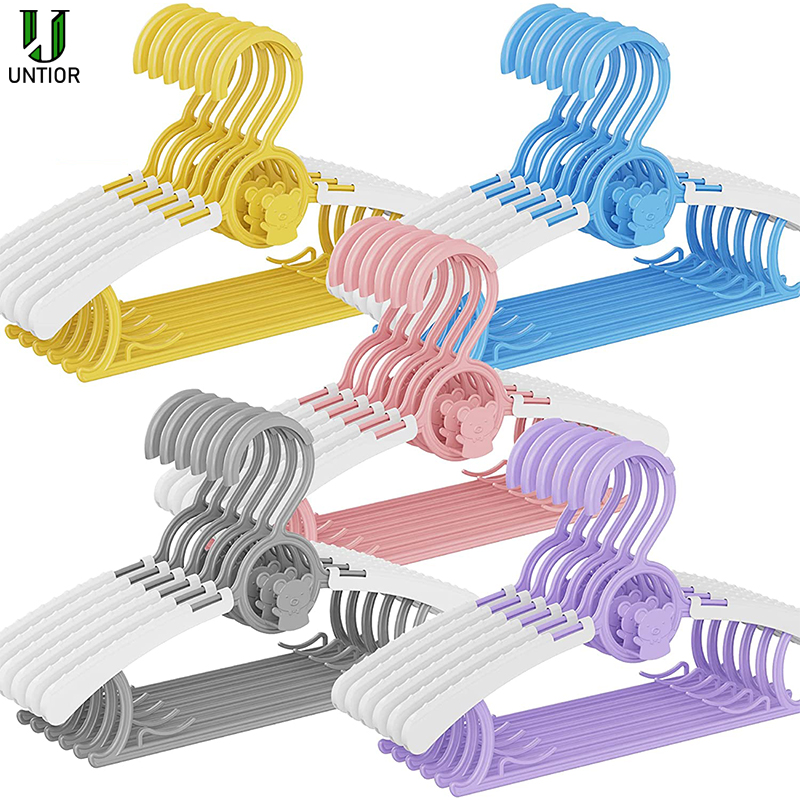 Closet Organizer Baby - UNTIOR Non-slip Baby Clothes Hanger Adjustable