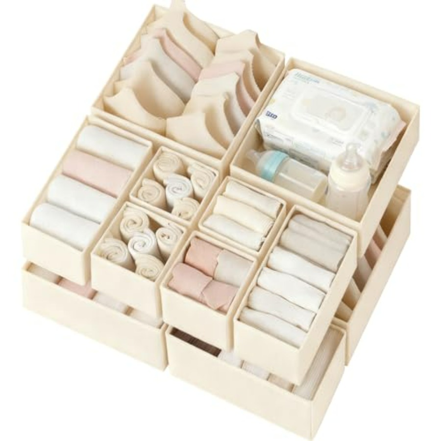 Baby Nursery Closet Organization - Drawer Organizer Clothes, Dresser Organizer for