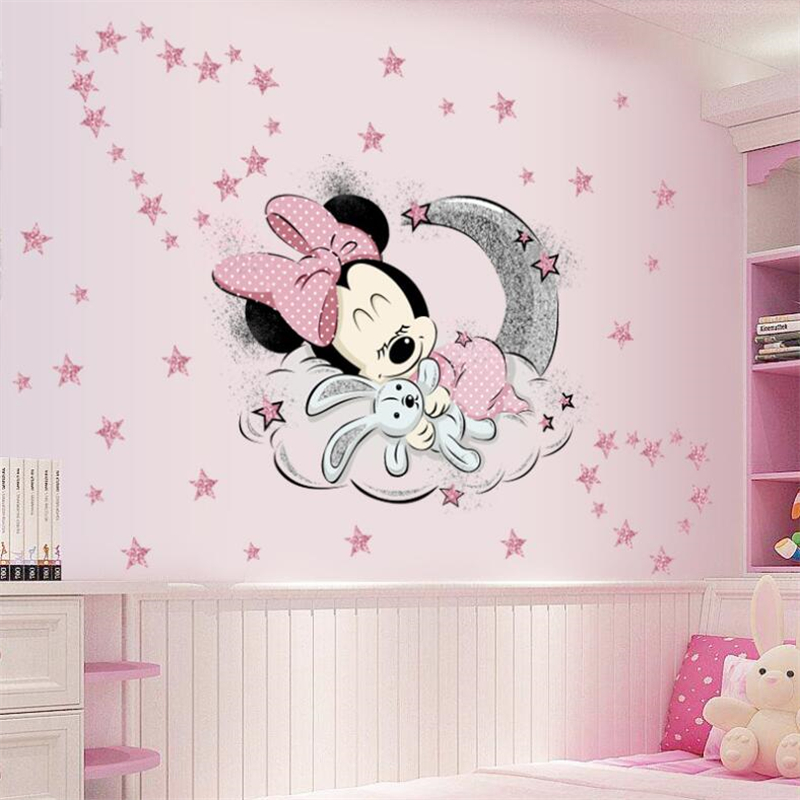Baby Nursery Decor Boy - Cartoon Mickey Minnie Mouse Baby Home