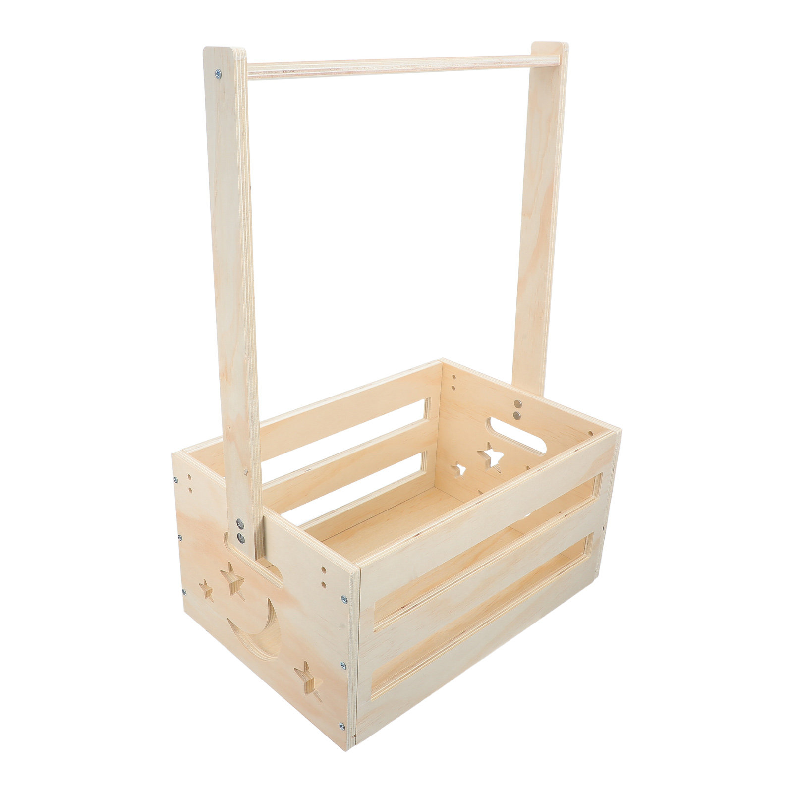 Baby Nursery Closet Organization - Portable Wood Laundry Hamper Baby Clothes