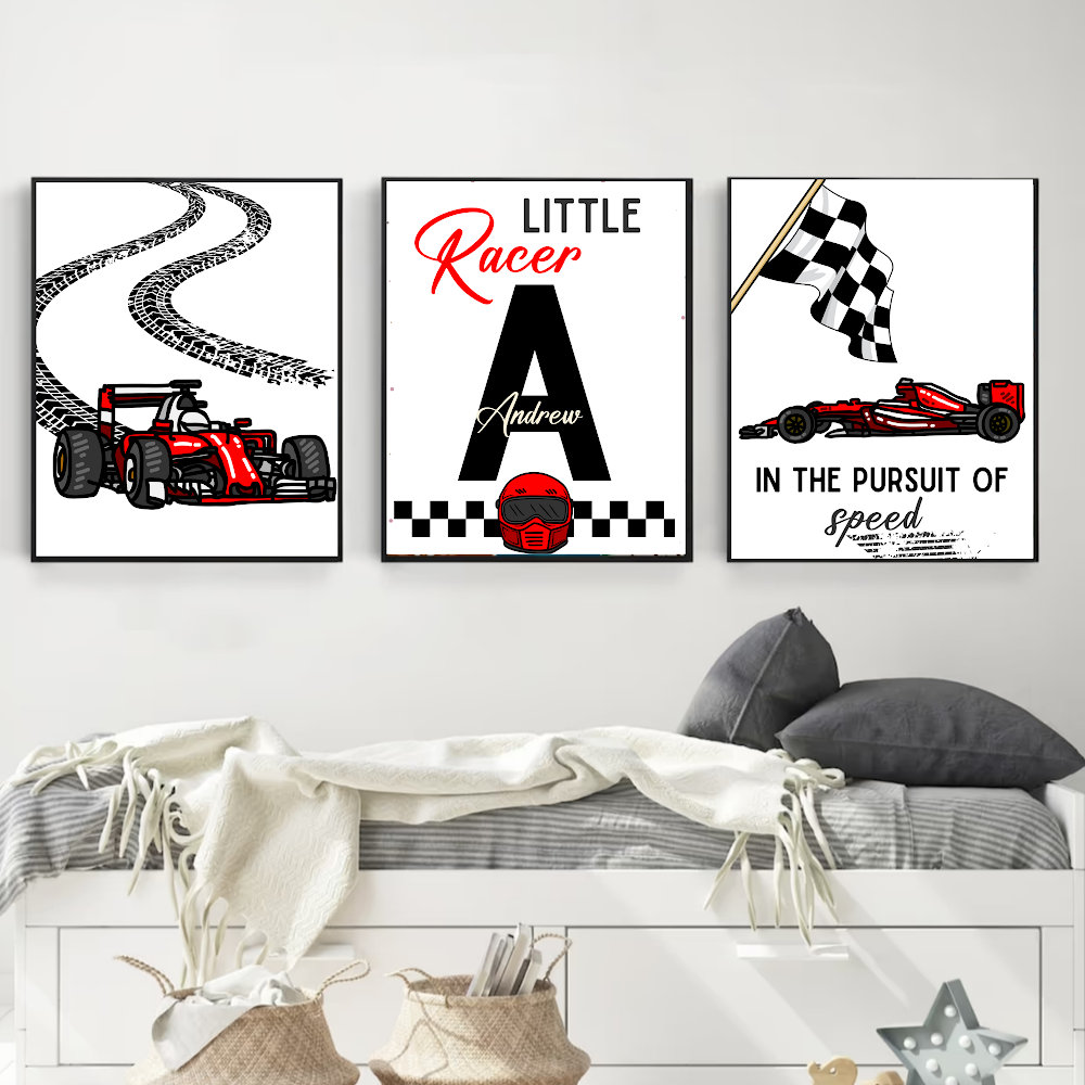 Custom Name Racing Car Nursery - مراجعة Baby Nursery Decor Boy وسعره