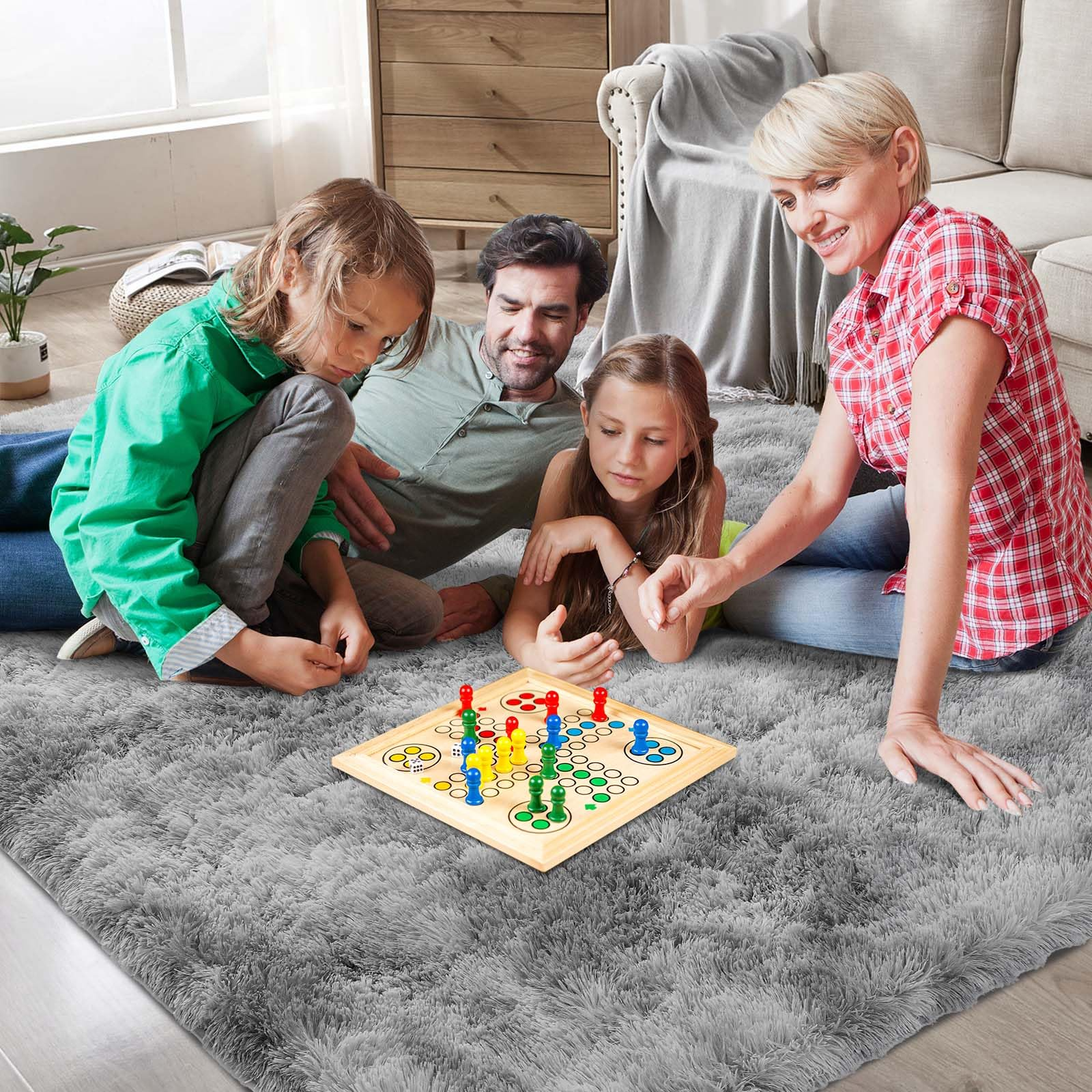 VIKAMA Ultra-Soft Puffy Rug, B - مراجعة Baby Nursery Game وسعره