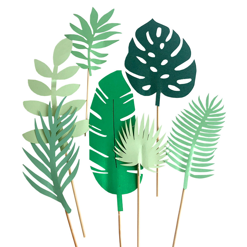 Glittery Tropical Leaves Cake  - مراجعة Baby Nursery Jungle Theme وسعره