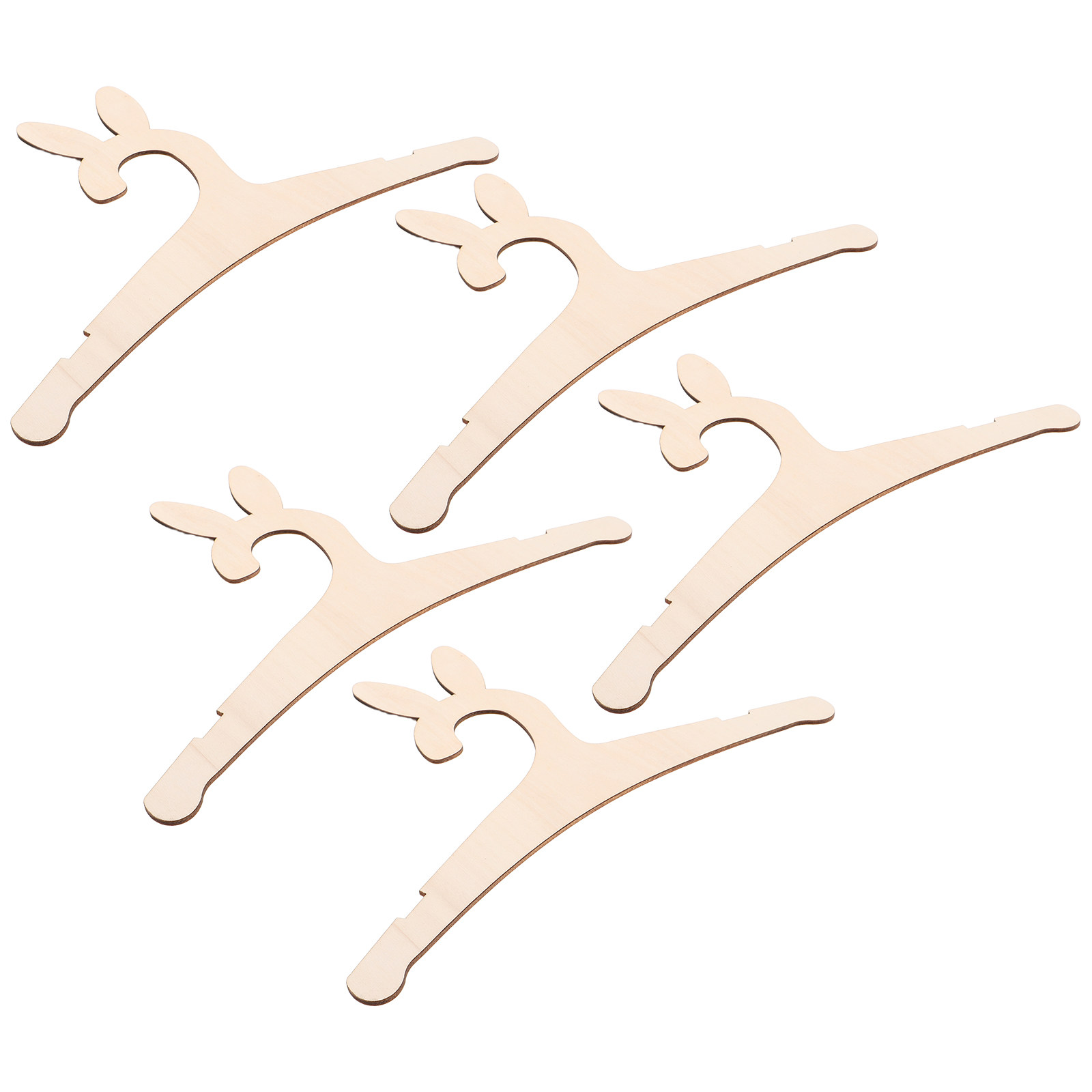 5Pcs Wooden Infant Hangers DIY - مراجعة Baby Nursery Kids وسعره
