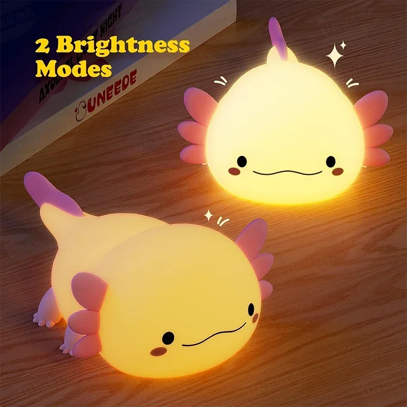 Cute Axolotl Night Light Silic - مراجعة Baby Nursery Night Light وسعره