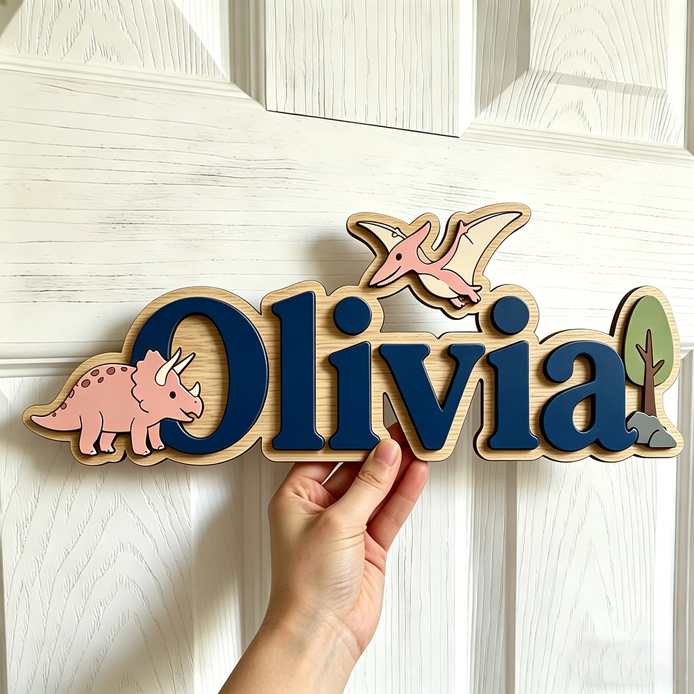 Personalized Dinosaur Name Sig - مراجعة Baby Nursery Decor Boy وسعره