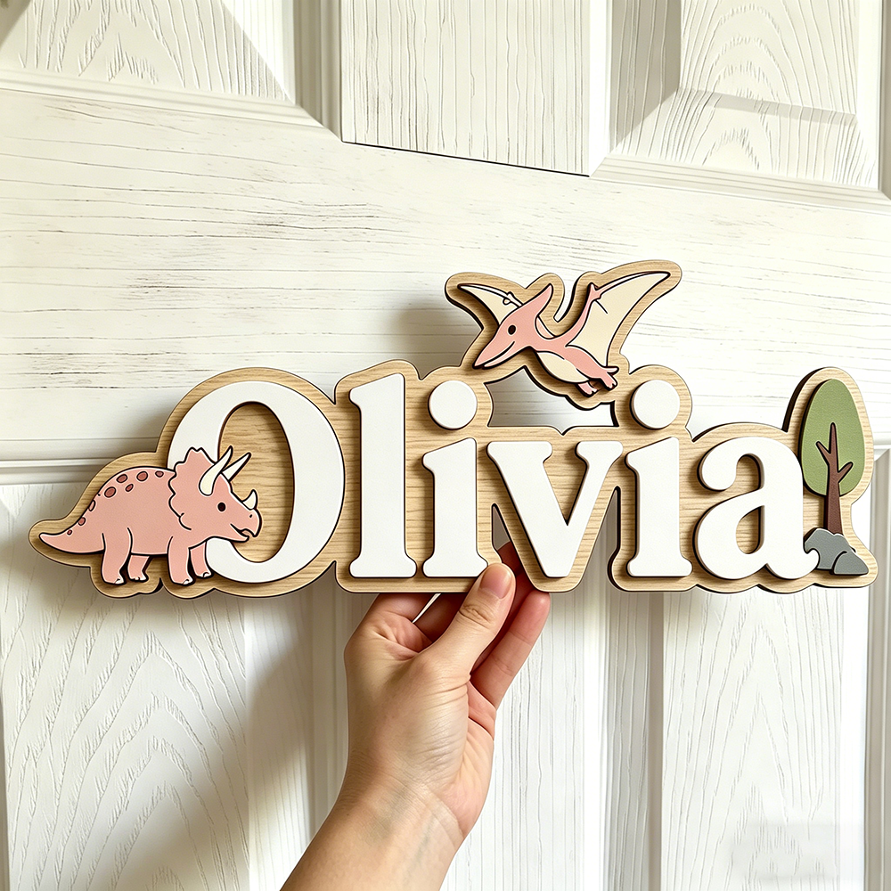 Personalized Dinosaur Name Sig - مراجعة Baby Nursery Decor Boy وسعره