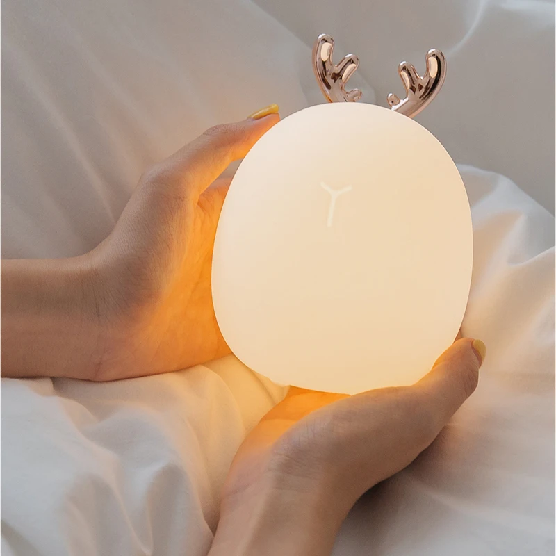 Led Carton Deer Rabbit Silicon - مراجعة Baby Nursery Night Light وسعره