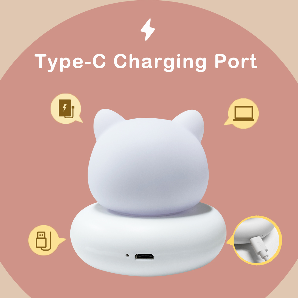 LED Nursery Cat Night Light 3  - مراجعة Baby Nursery Night Light وسعره