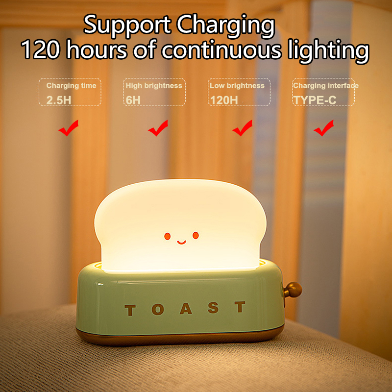 Bread Toast Table Light Toaste - مراجعة Baby Nursery Night Light وسعره