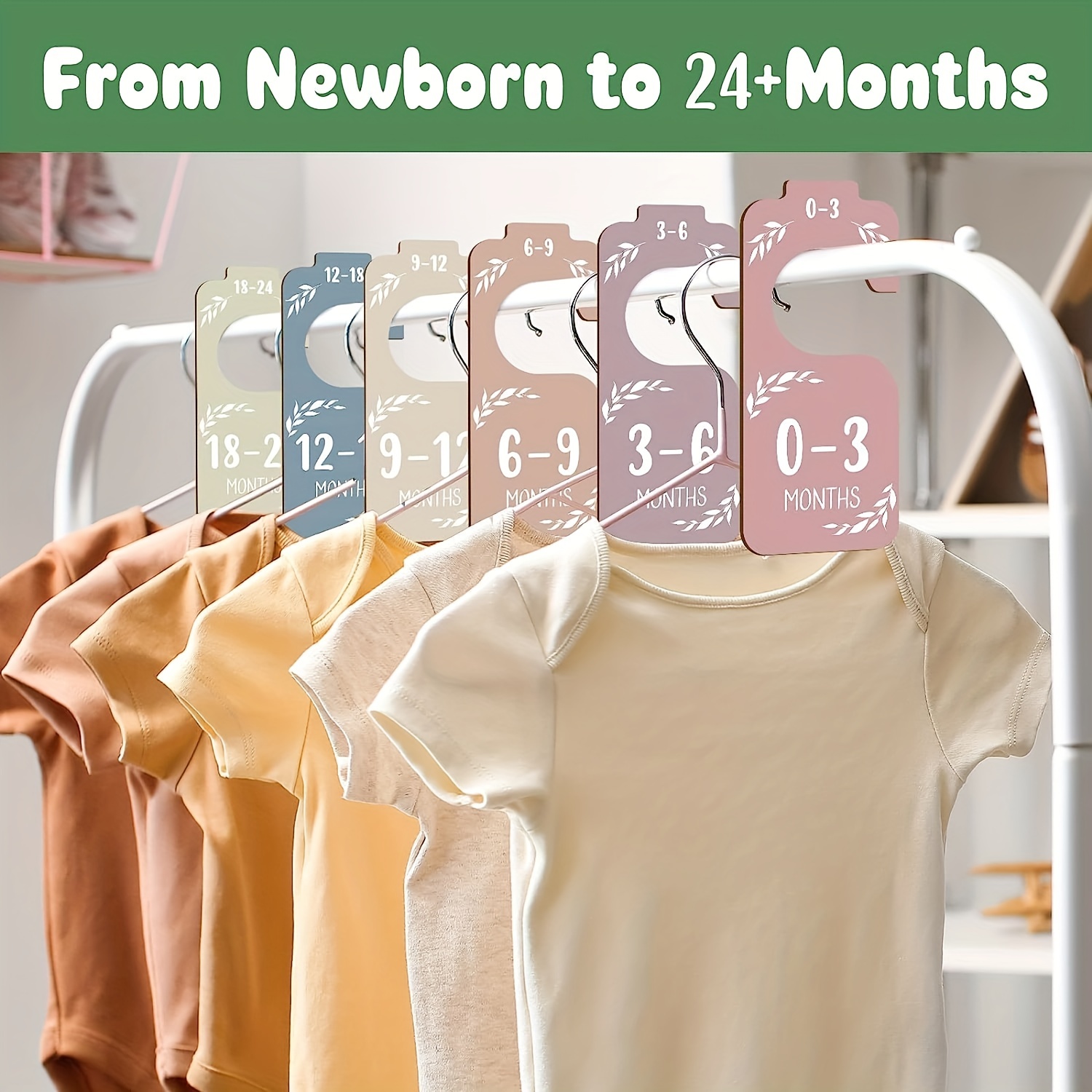 8pcs Wooden Baby Closet Divide - مراجعة Closet Organizer Baby وسعره