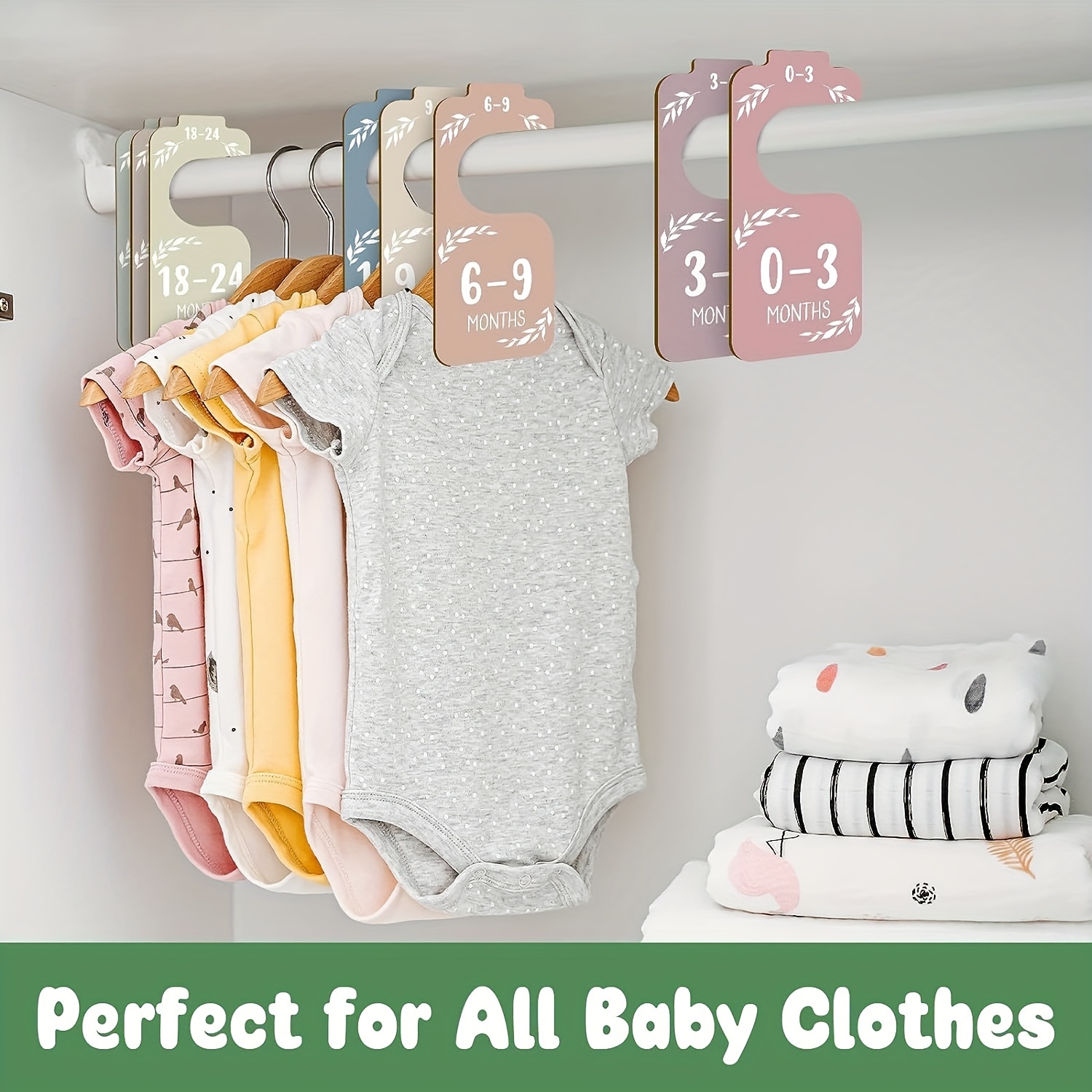 8pcs Wooden Baby Closet Divide - مراجعة Closet Organizer Baby وسعره