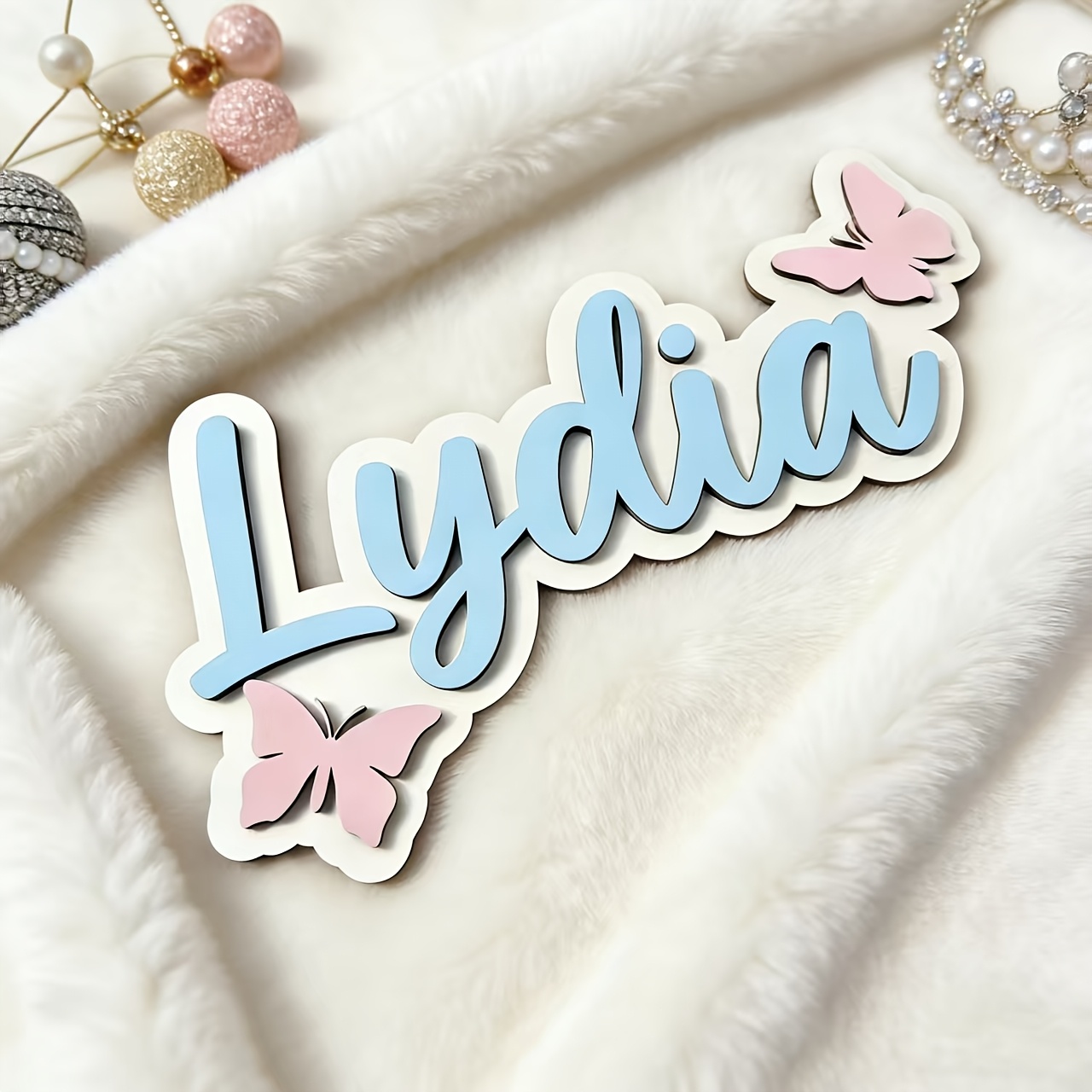 Personalized Blue & Pink Butte - مراجعة Baby Nursery Toy وسعره