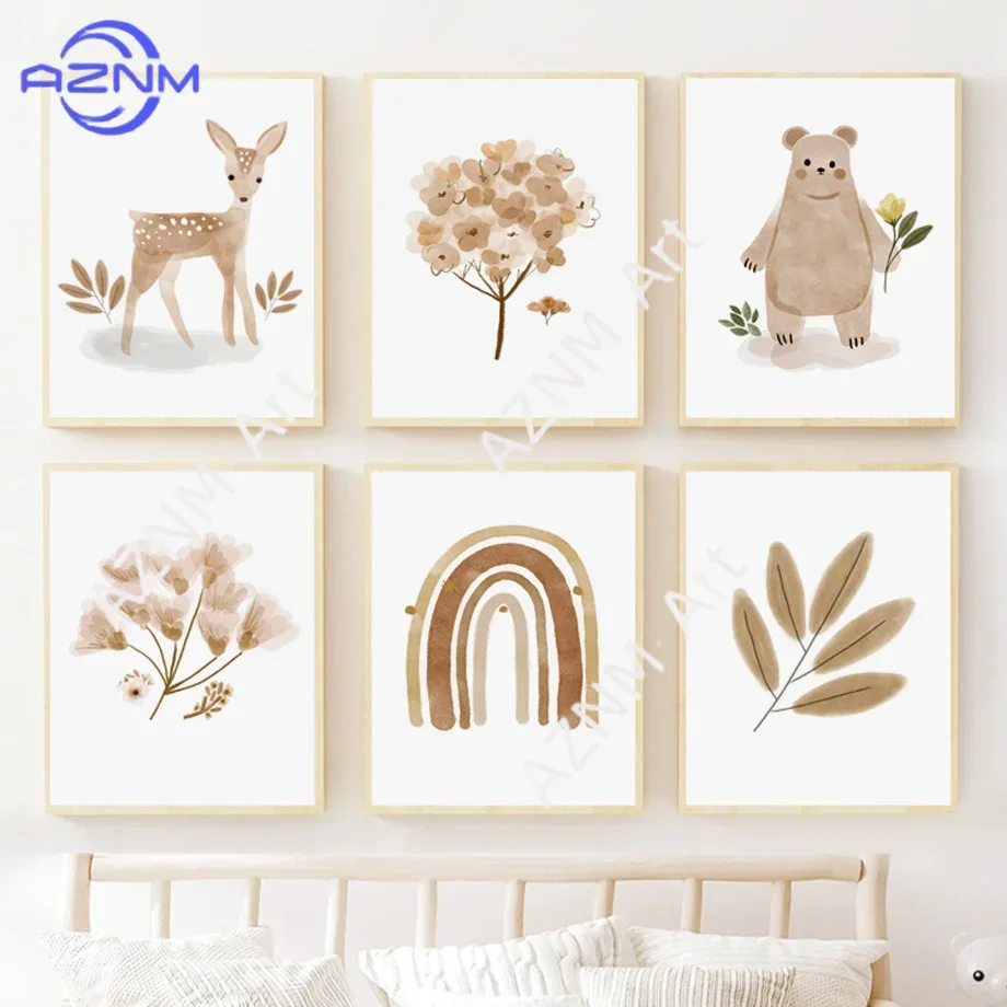 Boho Nursery Wall Art Canvas - - مراجعة Baby Nursery Kids وسعره
