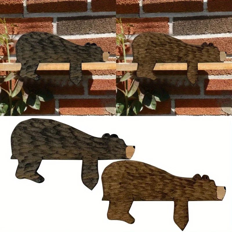 Wooden Bear Door Jamb Used As  - مراجعة Baby Nursery Decor Boy وسعره