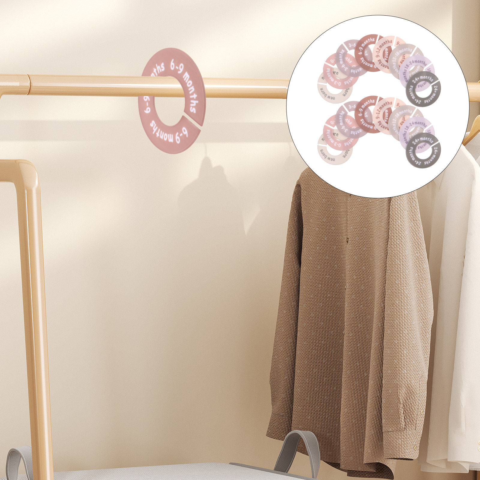 1Set Baby Closet Size Dividers - مراجعة Closet Organizer Baby وسعره