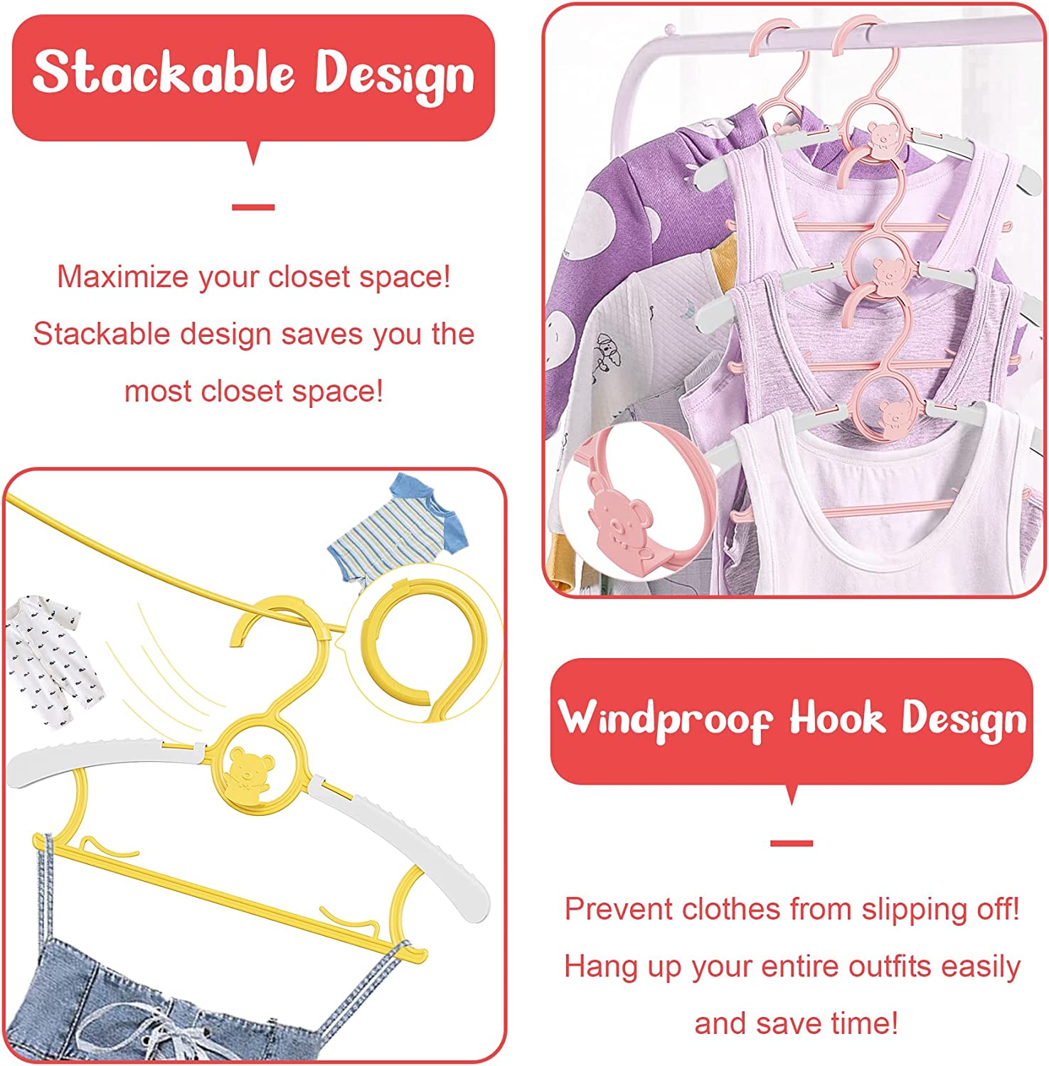 UNTIOR Non-slip Baby Clothes H - مراجعة Closet Organizer Baby وسعره