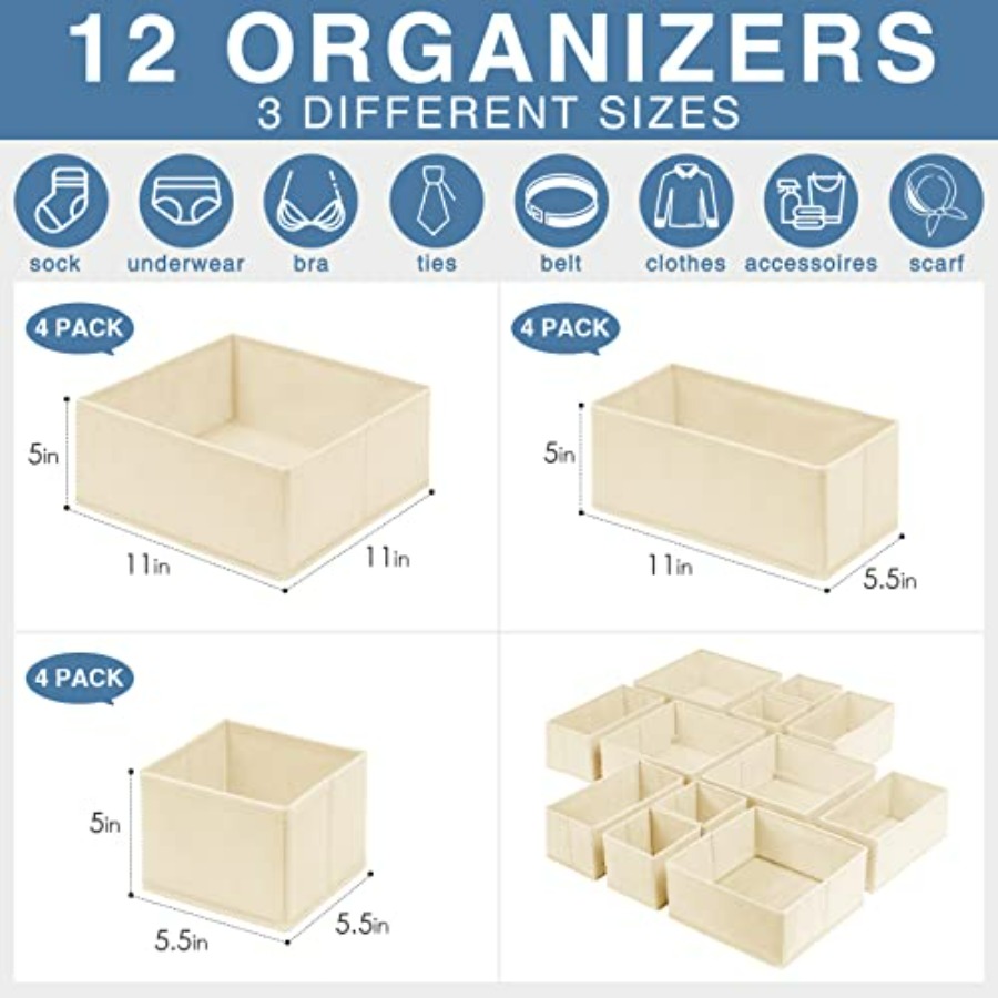 Drawer Organizer Clothes, Dres - مراجعة Baby Nursery Closet Organization وسعره