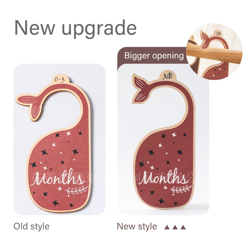 Wooden Baby Clothes Dividers W - مراجعة Closet Organizer Baby وسعره