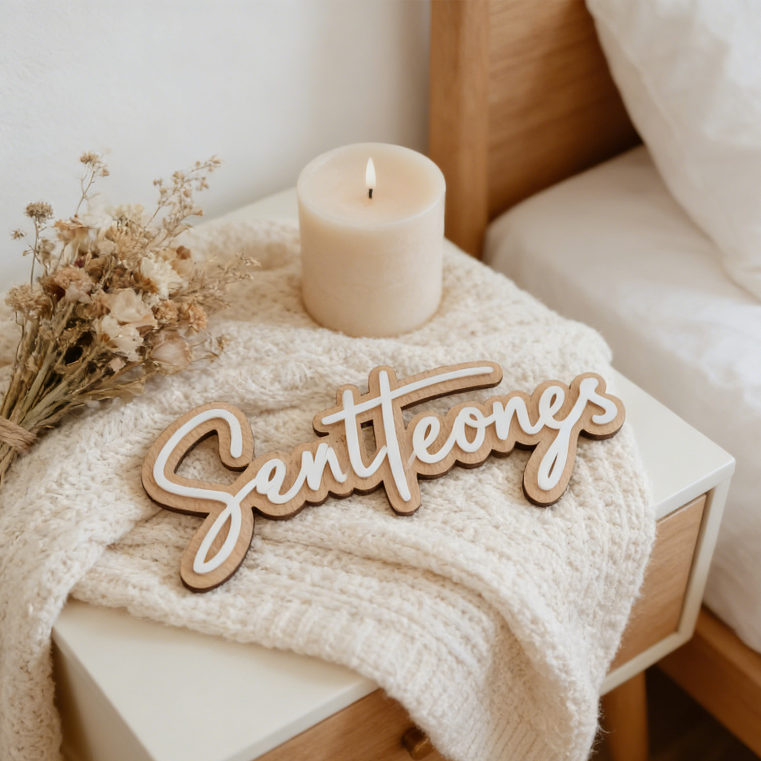 1Pc Custom Name Cute White Woo - مراجعة Baby Nursery Home وسعره