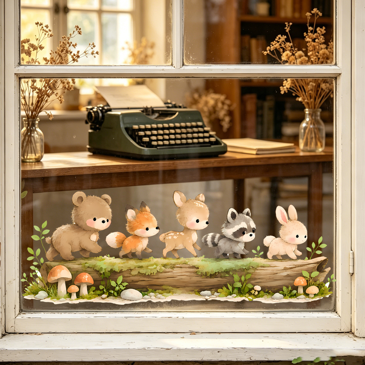 Nursery Forest Animals Window  - مراجعة Baby Nursery Home وسعره