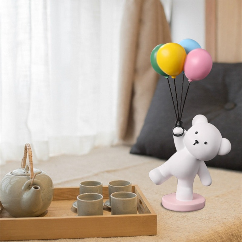 Nordic Balloon Flying Bear Rab - مراجعة Baby Nursery Decor Boy وسعره