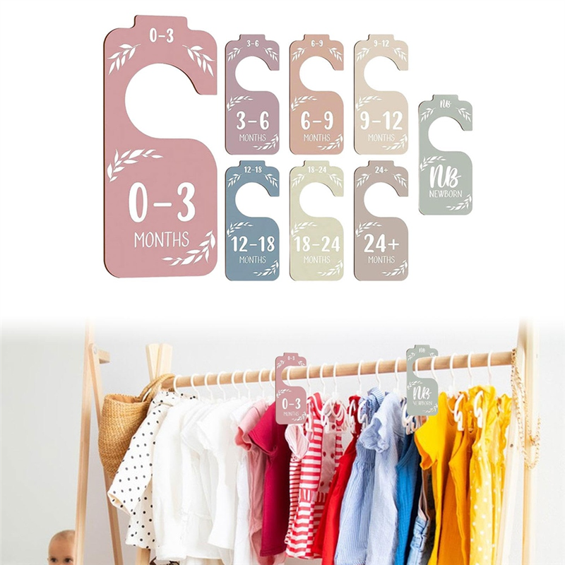 A07I 16PCS Wooden Baby Closet  - مراجعة Closet Organizer Baby وسعره