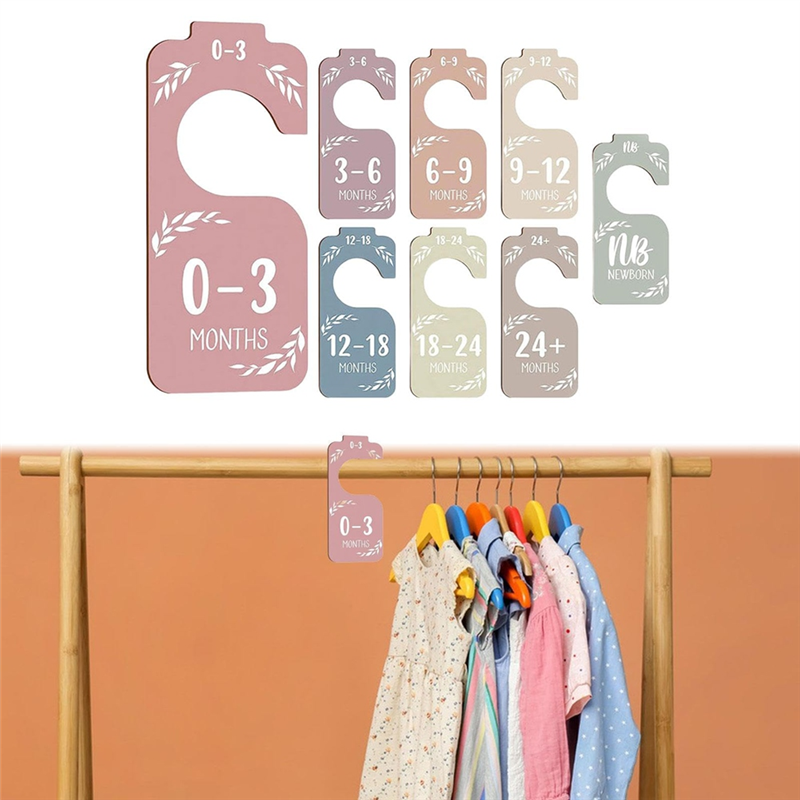 A07I 16PCS Wooden Baby Closet  - مراجعة Closet Organizer Baby وسعره