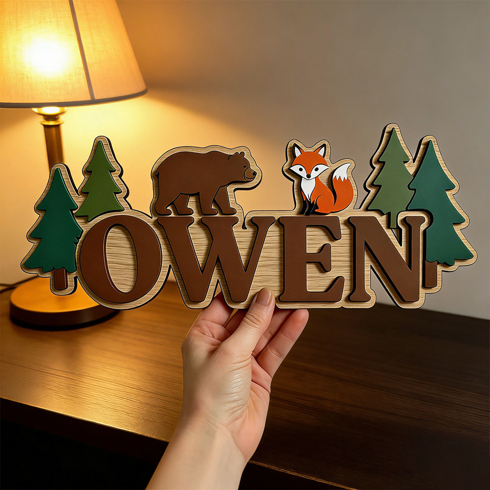 Custom Woodland Forest Bear Fo - مراجعة Baby Nursery Jungle Theme وسعره