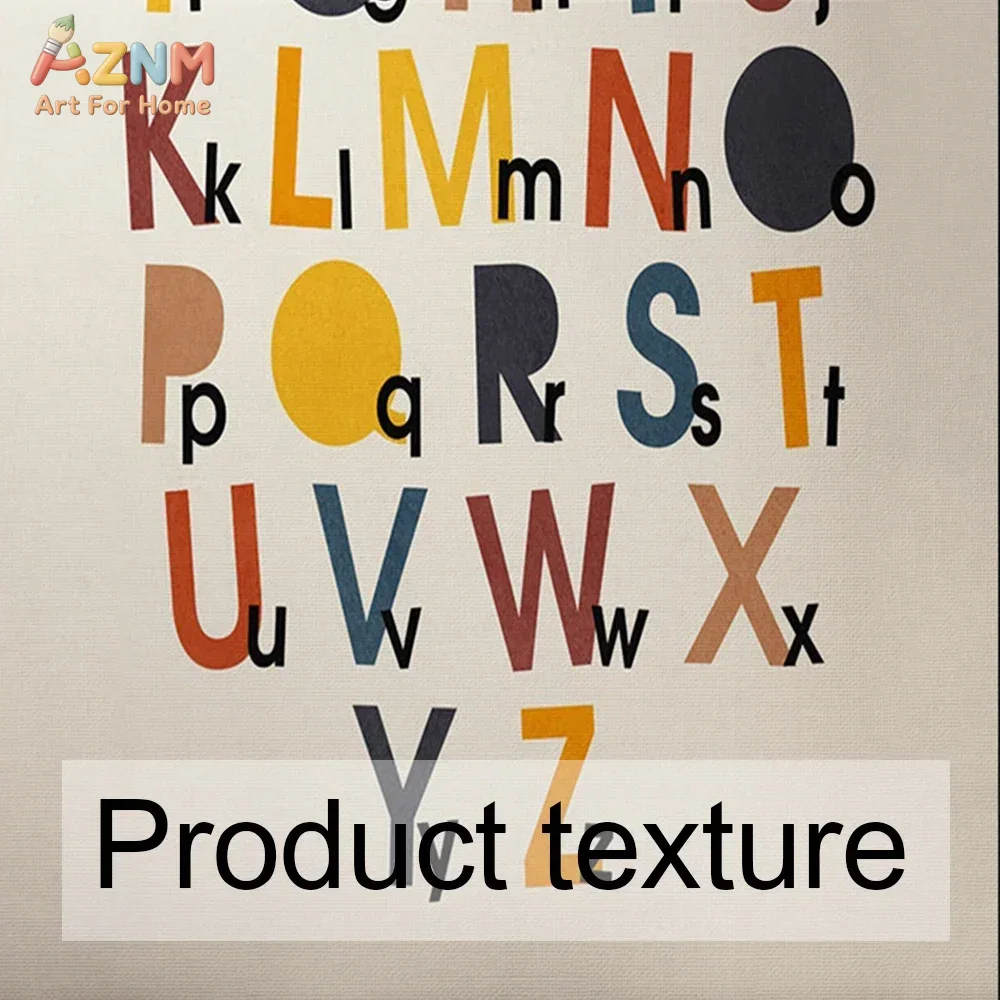 Rainbow Alphabet Poster Educat - مراجعة Baby Nursery Kids وسعره