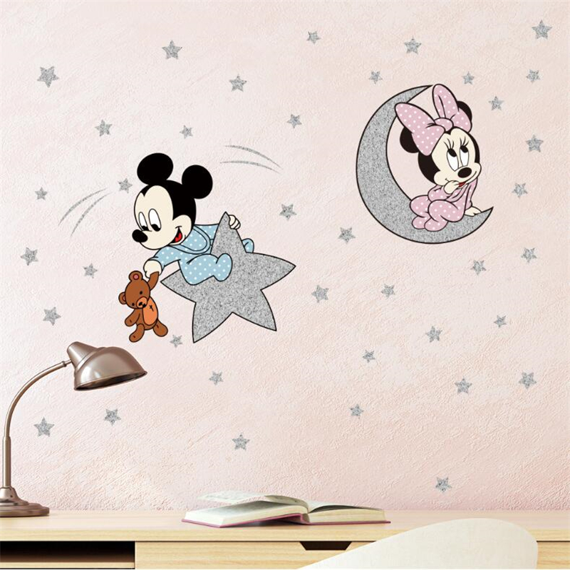 Cartoon Mickey Minnie Mouse Ba - مراجعة Baby Nursery Decor Boy وسعره