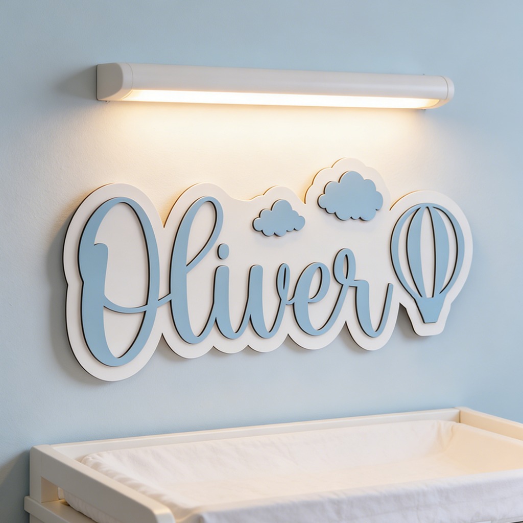 Personalized Custom Wooden Nam - مراجعة Baby Nursery Decor Boy وسعره