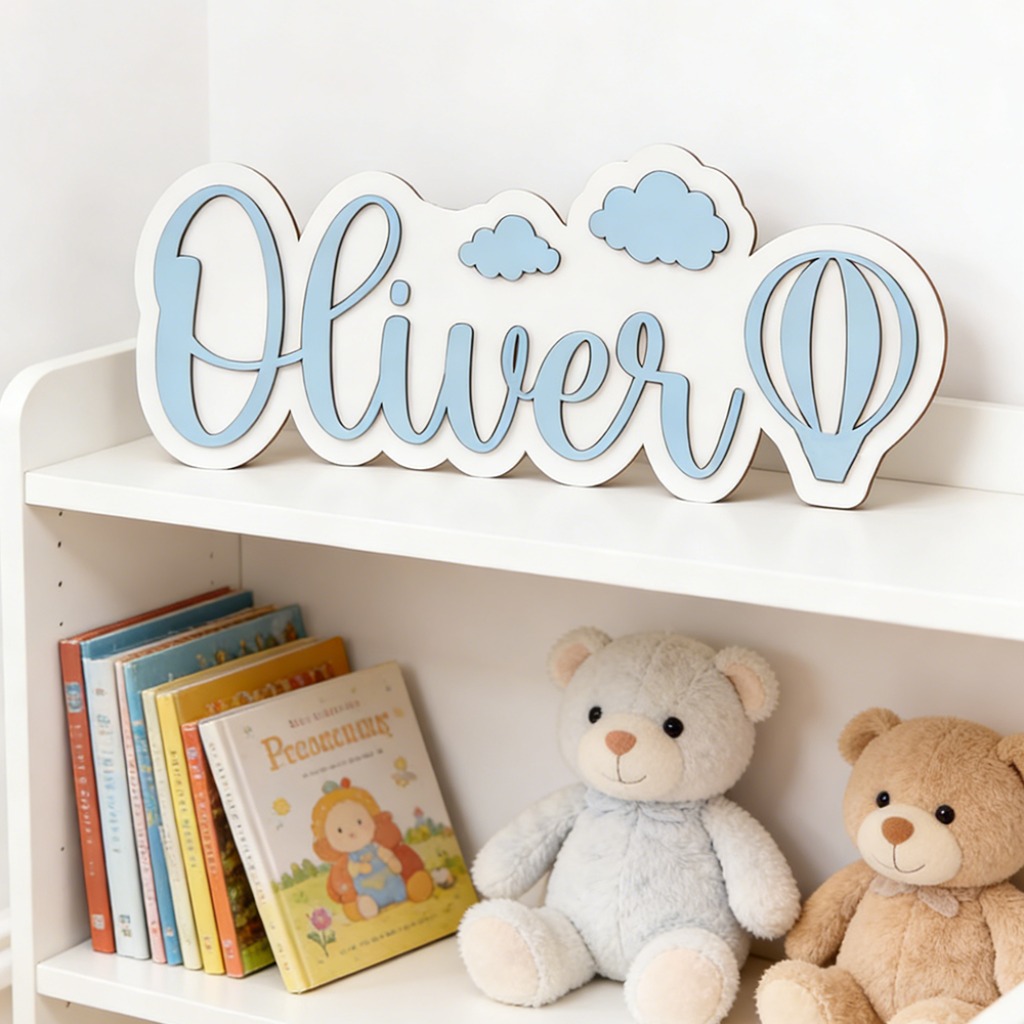 Personalized Custom Wooden Nam - مراجعة Baby Nursery Decor Boy وسعره