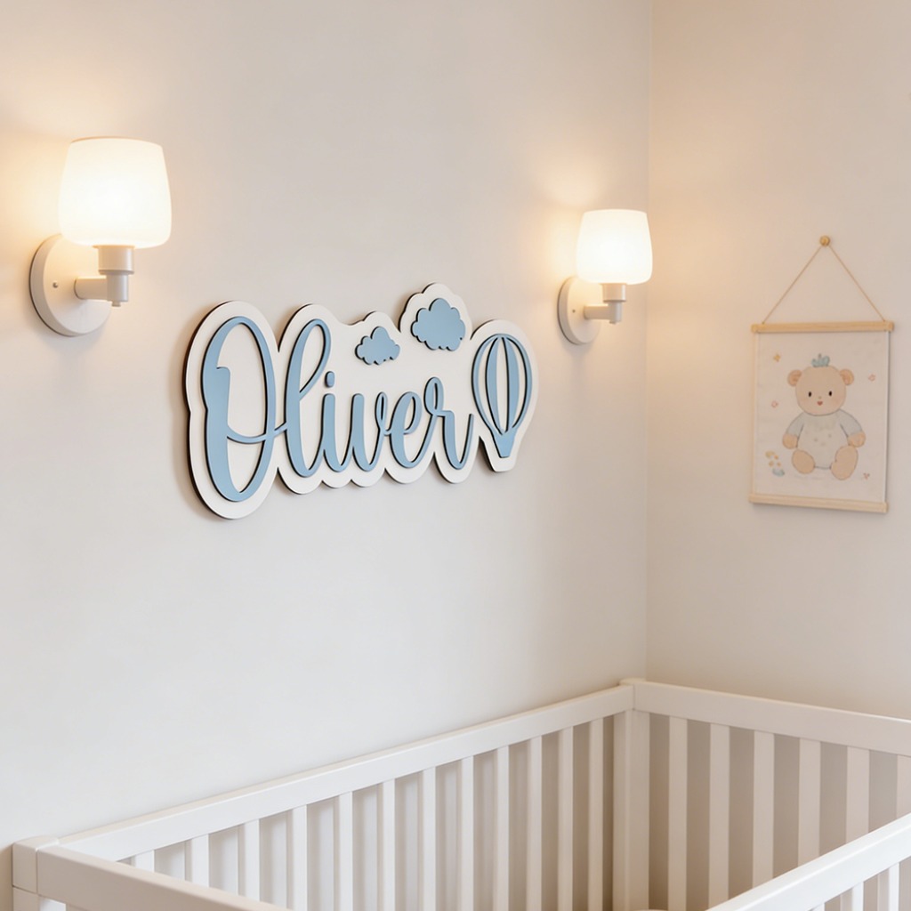 Personalized Custom Wooden Nam - مراجعة Baby Nursery Decor Boy وسعره