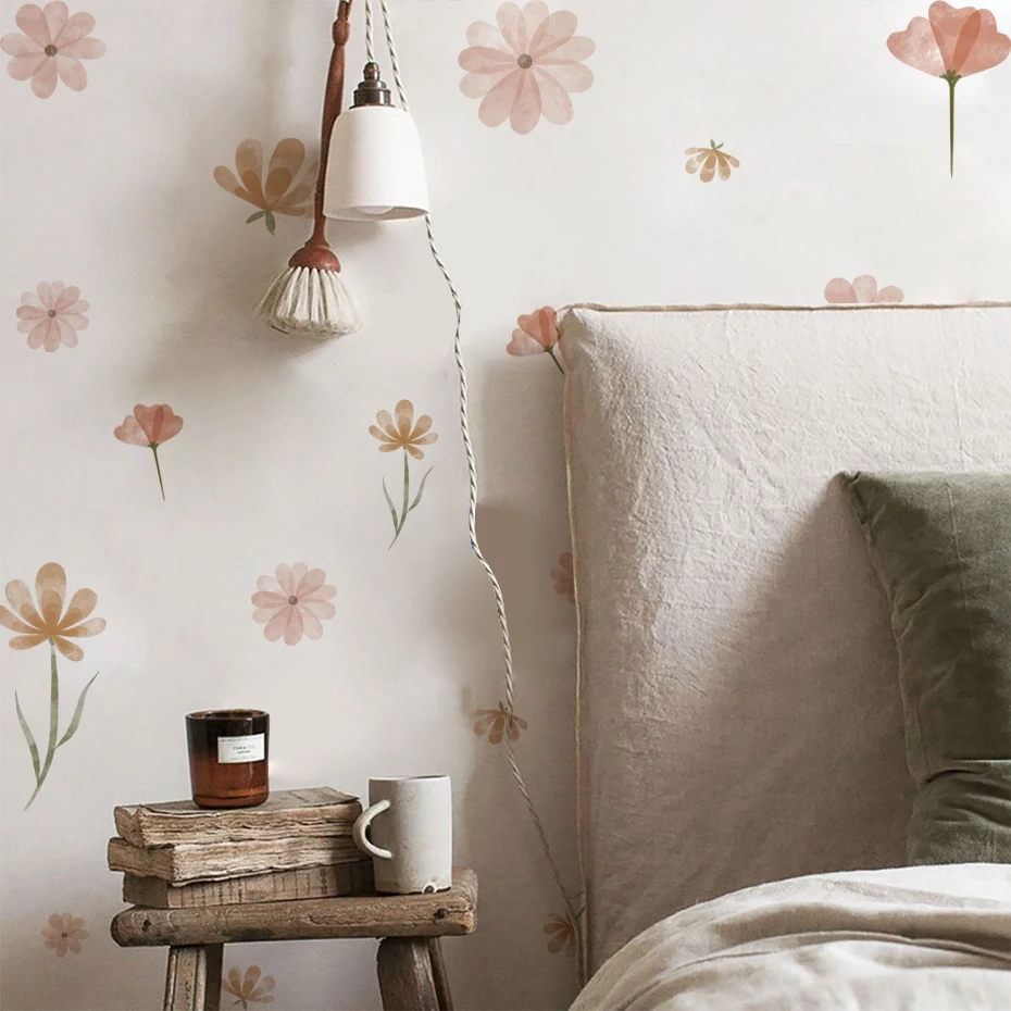 Boho Flowers Wall Stickers Chi - مراجعة Baby Nursery Decor Boy وسعره