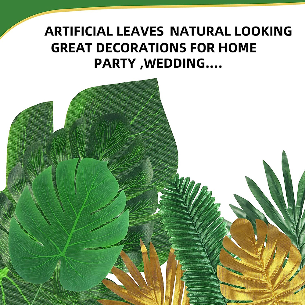 Artificial Tropical Palm Leave - مراجعة Baby Nursery Jungle Theme وسعره
