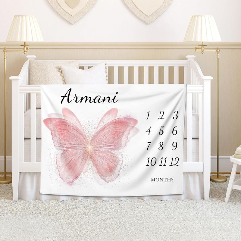 VIKAMA Pink Butterfly Baby Mil - مراجعة Baby Nursery Mat وسعره