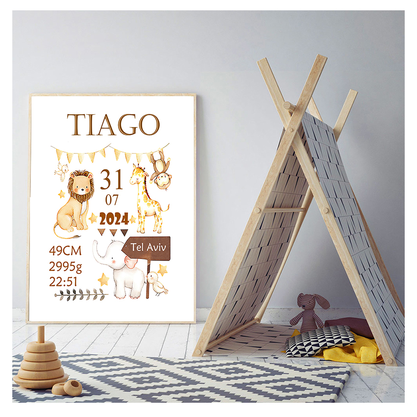 Poster Nursery Art Print Anima - مراجعة Baby Nursery Decor Boy وسعره