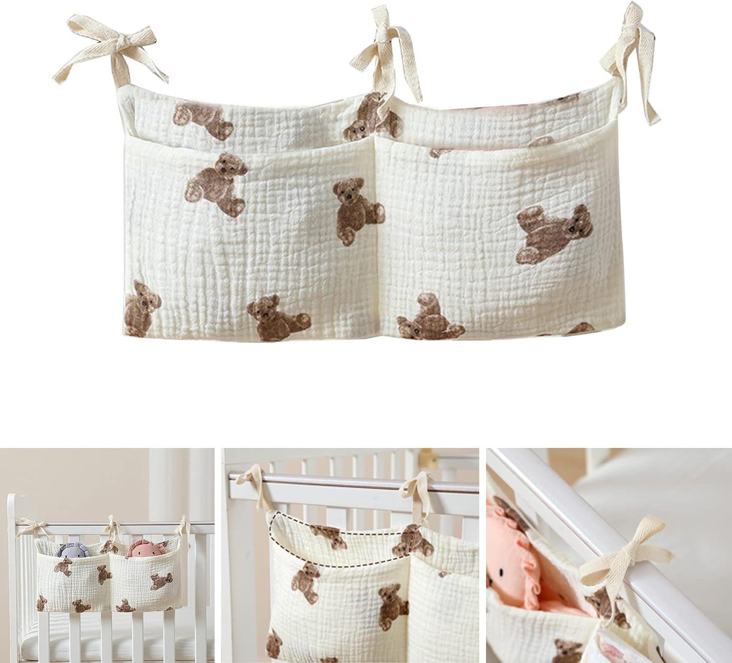Baby Crib Organizer Cot Caddy  - مراجعة Baby Nursery Game وسعره