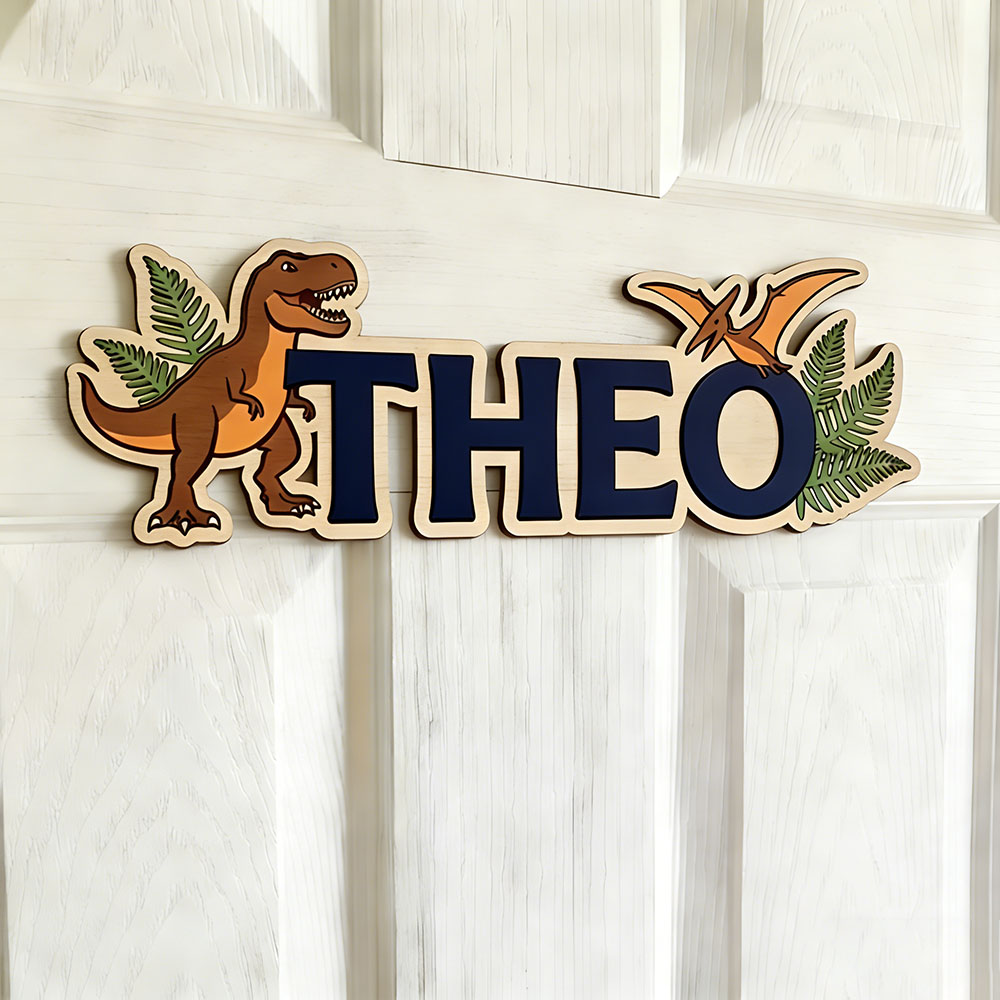 Personalized Dinosaur Name Sig - مراجعة Baby Nursery Decor Boy وسعره