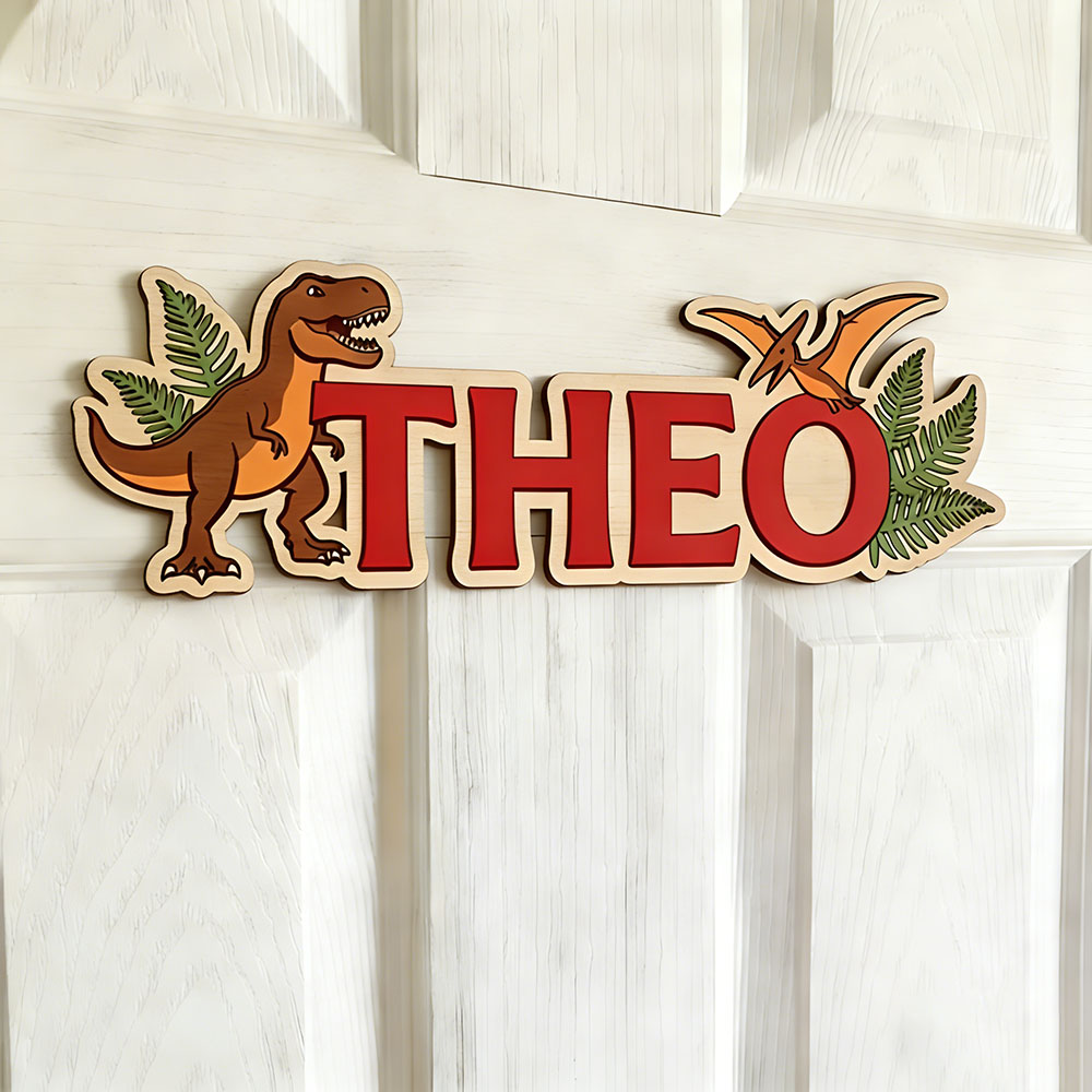 Personalized Dinosaur Name Sig - مراجعة Baby Nursery Decor Boy وسعره