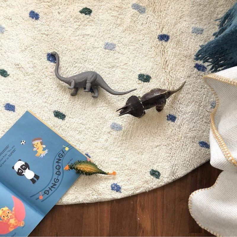 Dot Fluffy Carpet Living Room  - مراجعة Baby Nursery Mat وسعره
