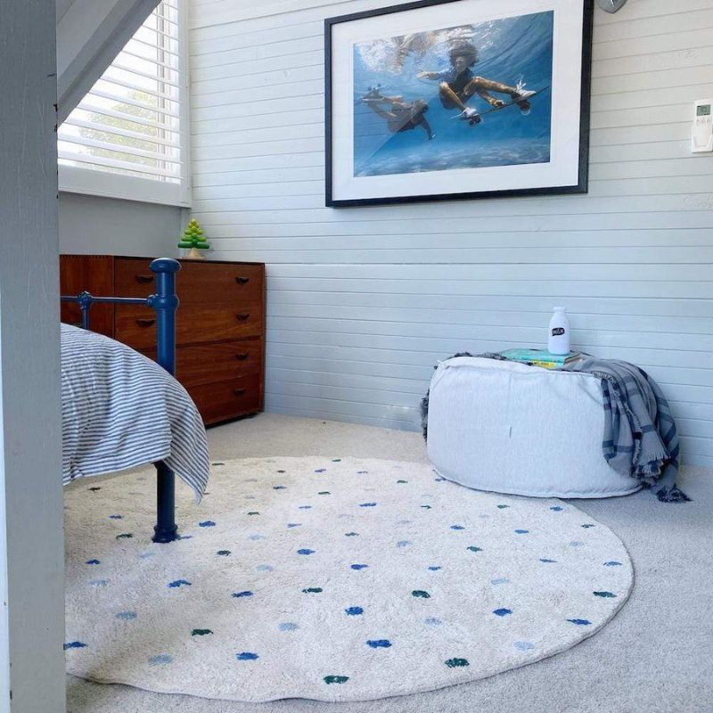 Dot Fluffy Carpet Living Room  - مراجعة Baby Nursery Mat وسعره
