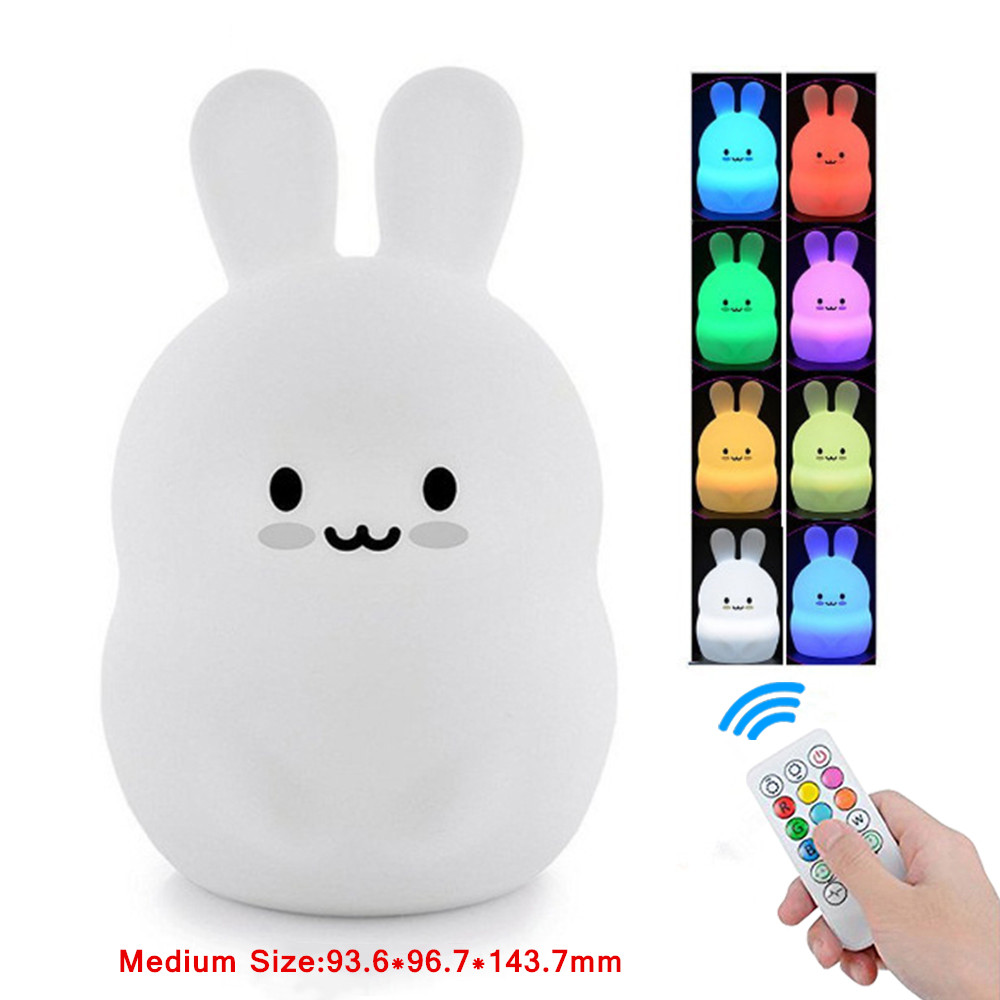 Touch Sensor Rabbit Night Ligh - مراجعة Baby Nursery Night Light وسعره