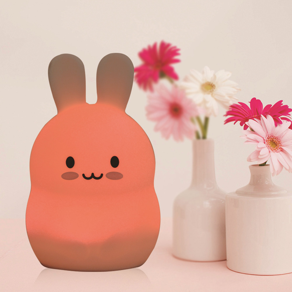 Touch Sensor Rabbit Night Ligh - مراجعة Baby Nursery Night Light وسعره