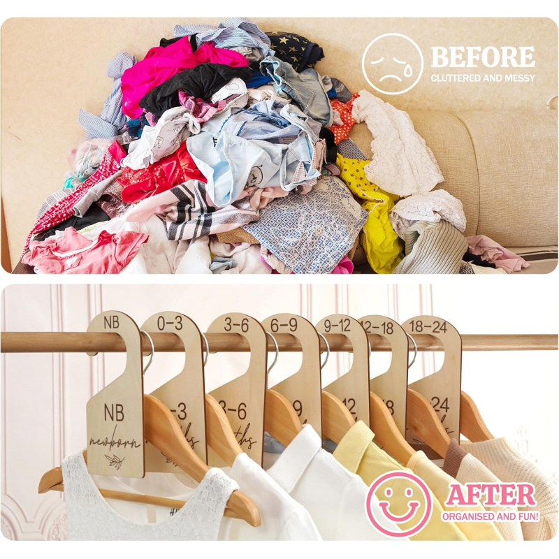 7PCS/SET Baby Closet Dividers  - مراجعة Closet Organizer Baby وسعره